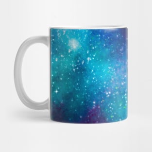Cyan Galaxy Mug